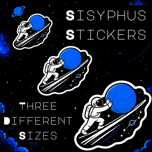 Space Sisyphus Sticker