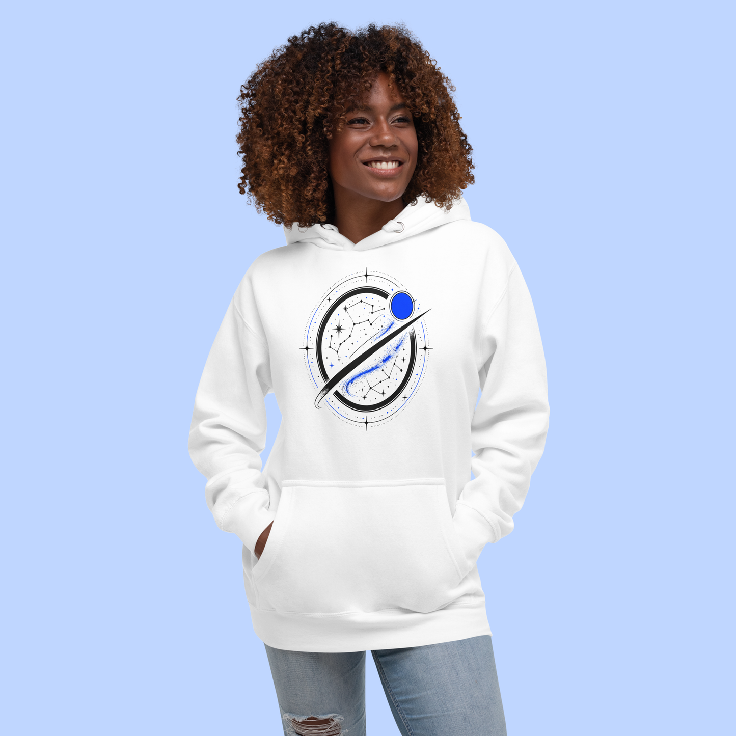 Galaxy Map Hoodie - WHT