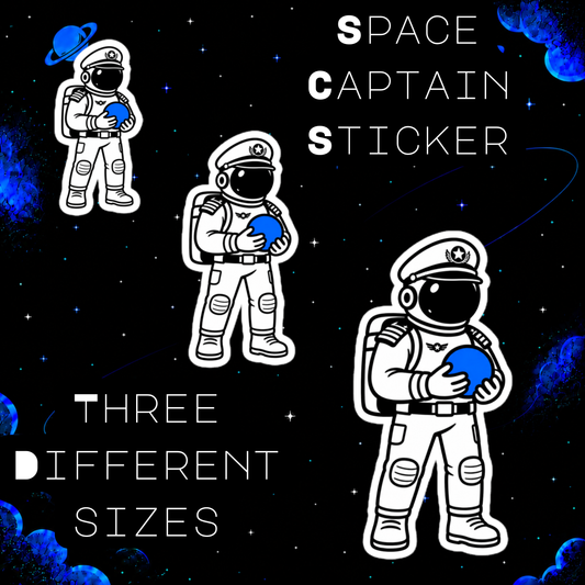 Space Captain Sticker