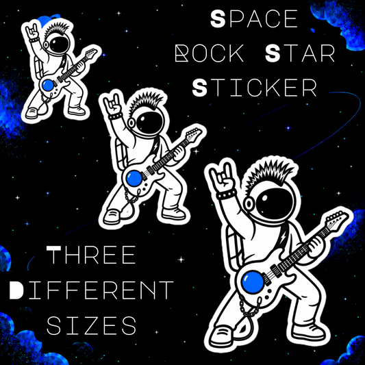 Space Rock Star Sticker