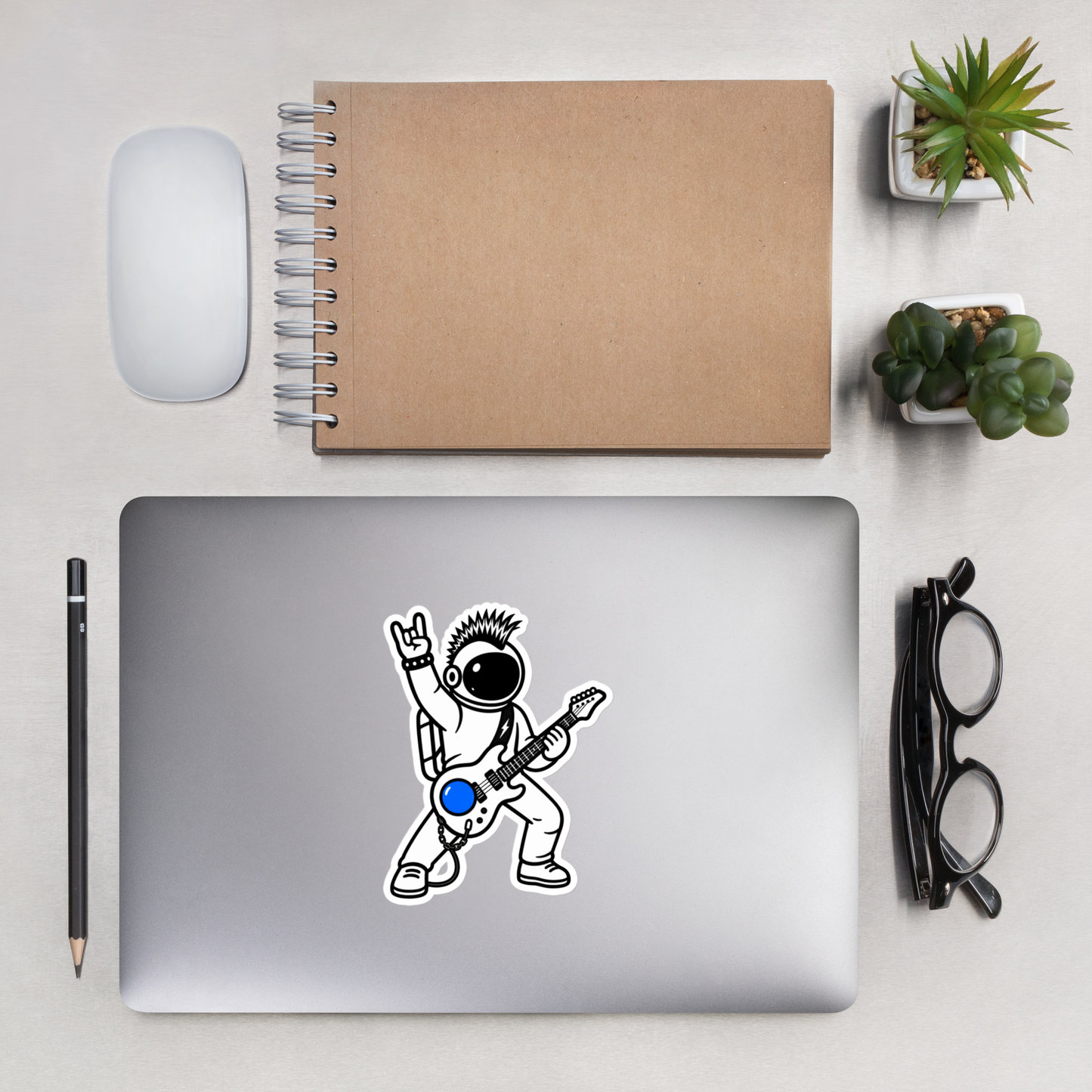 Space Rock Star Sticker