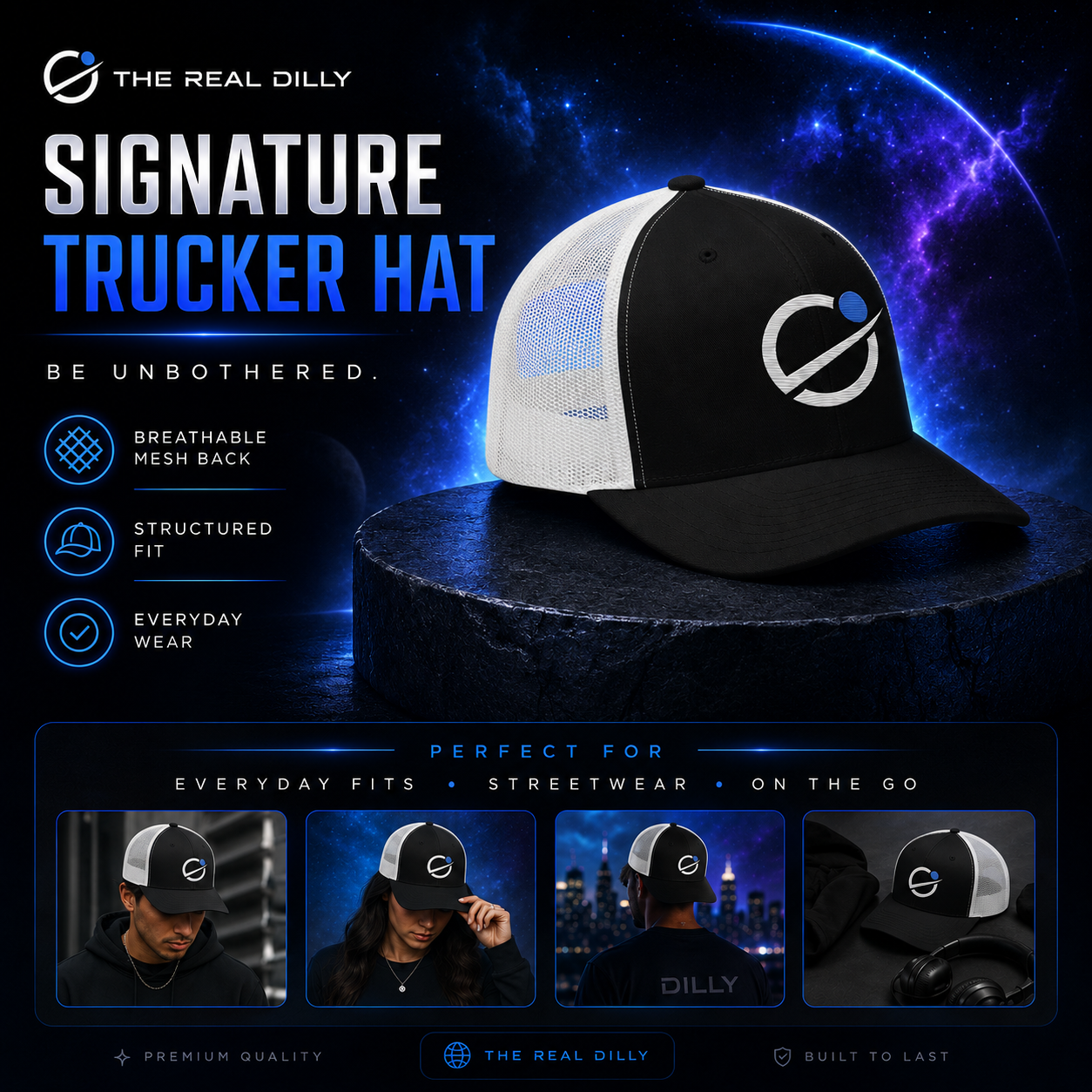 The Real Dilly Orbit Hats