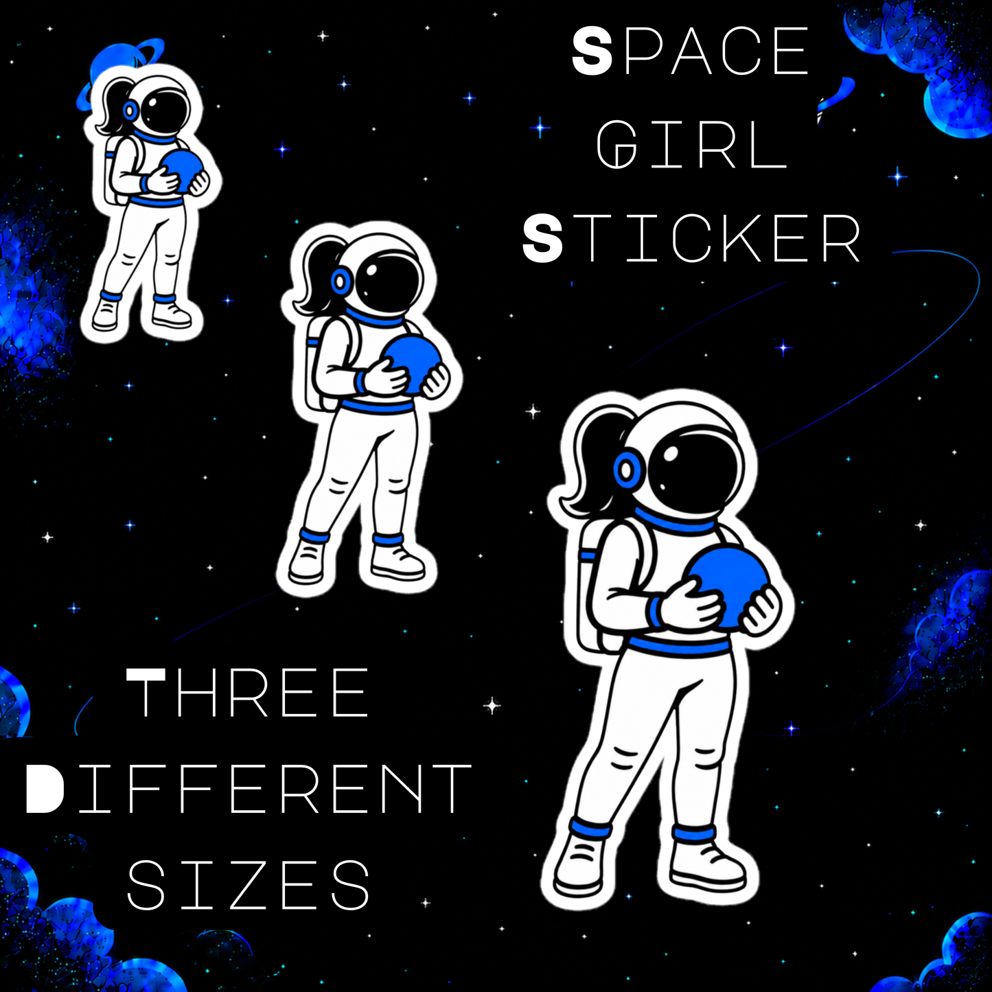 Space Girl Sticker
