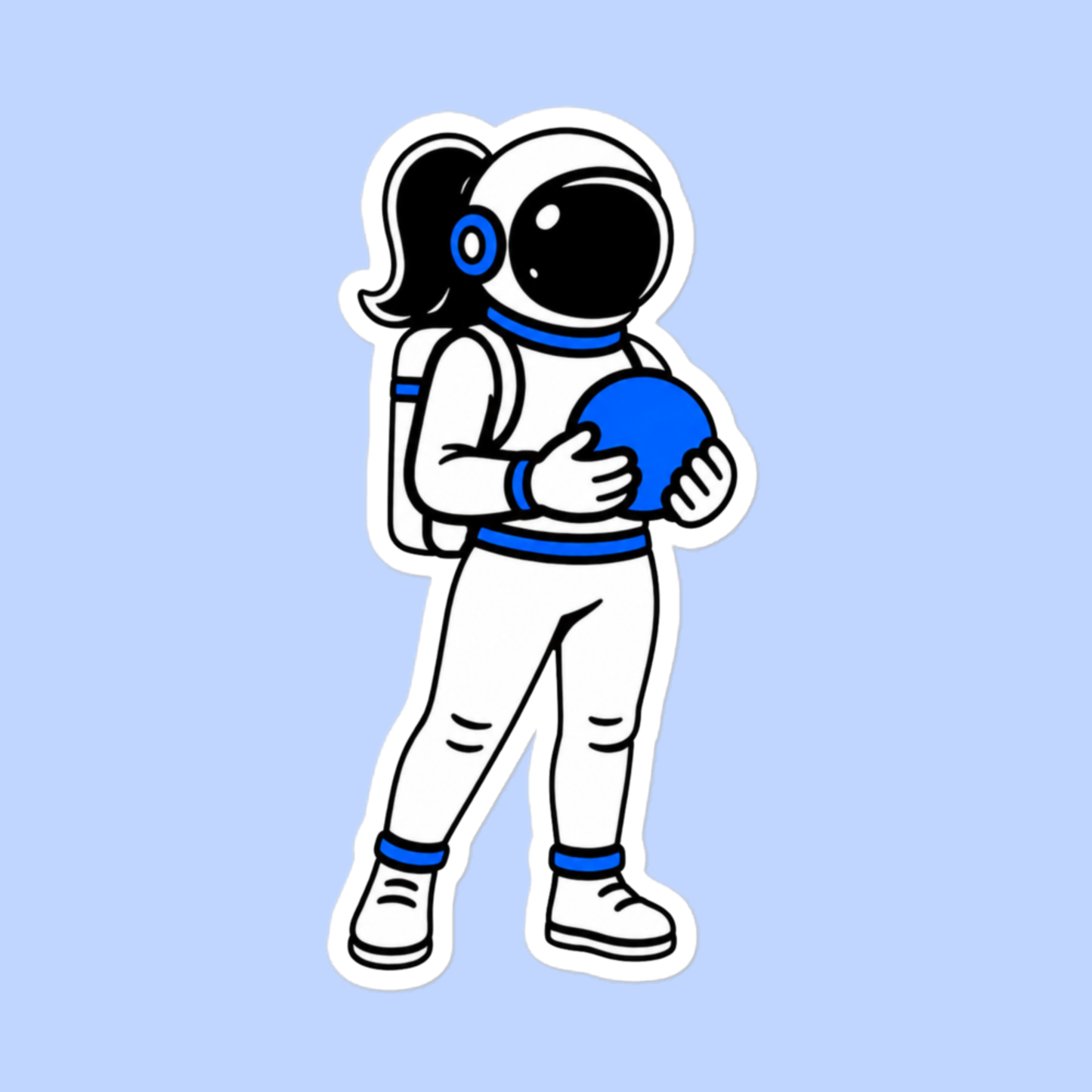 Space Girl Sticker