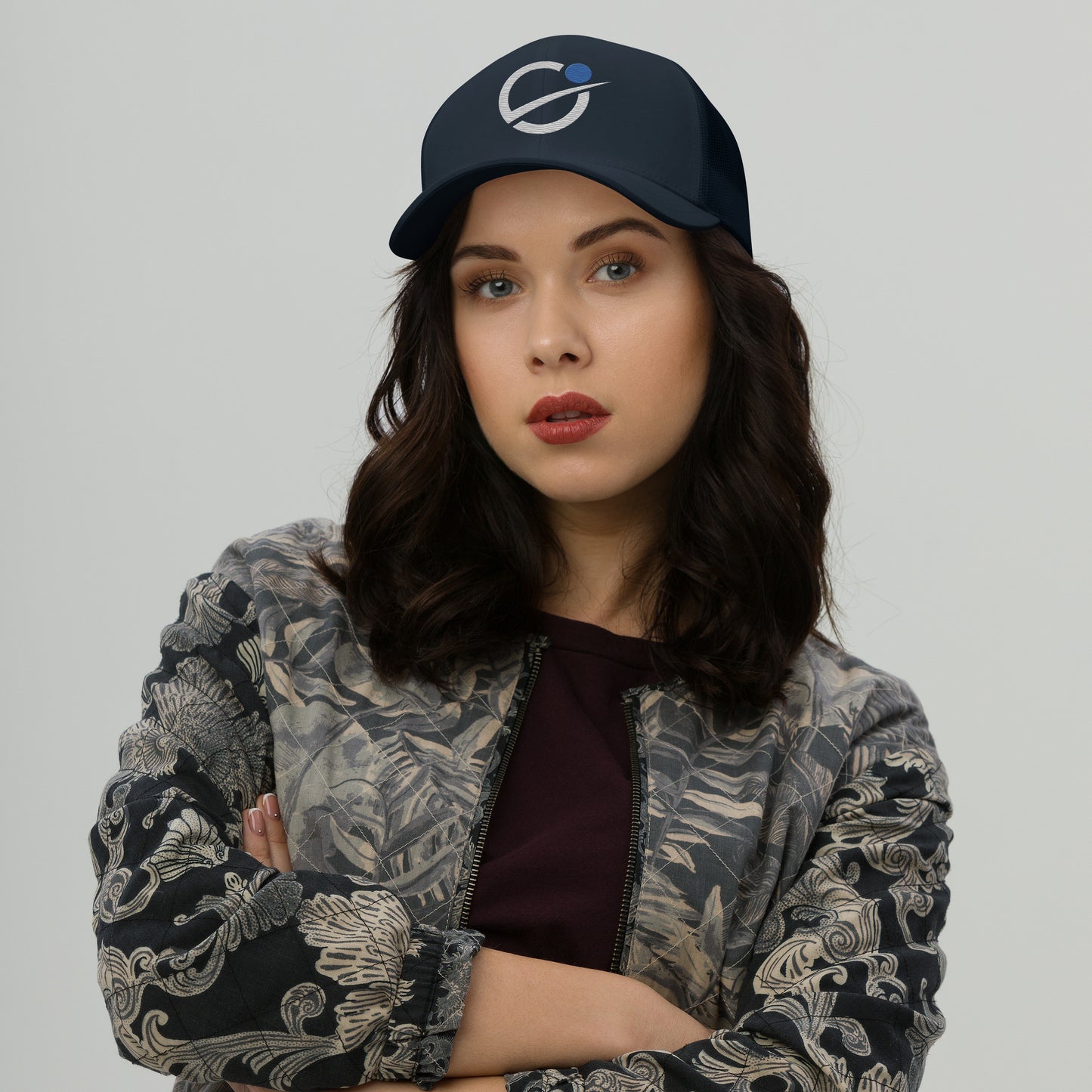 The Real Dilly Orbit Trucker Hat - NVY