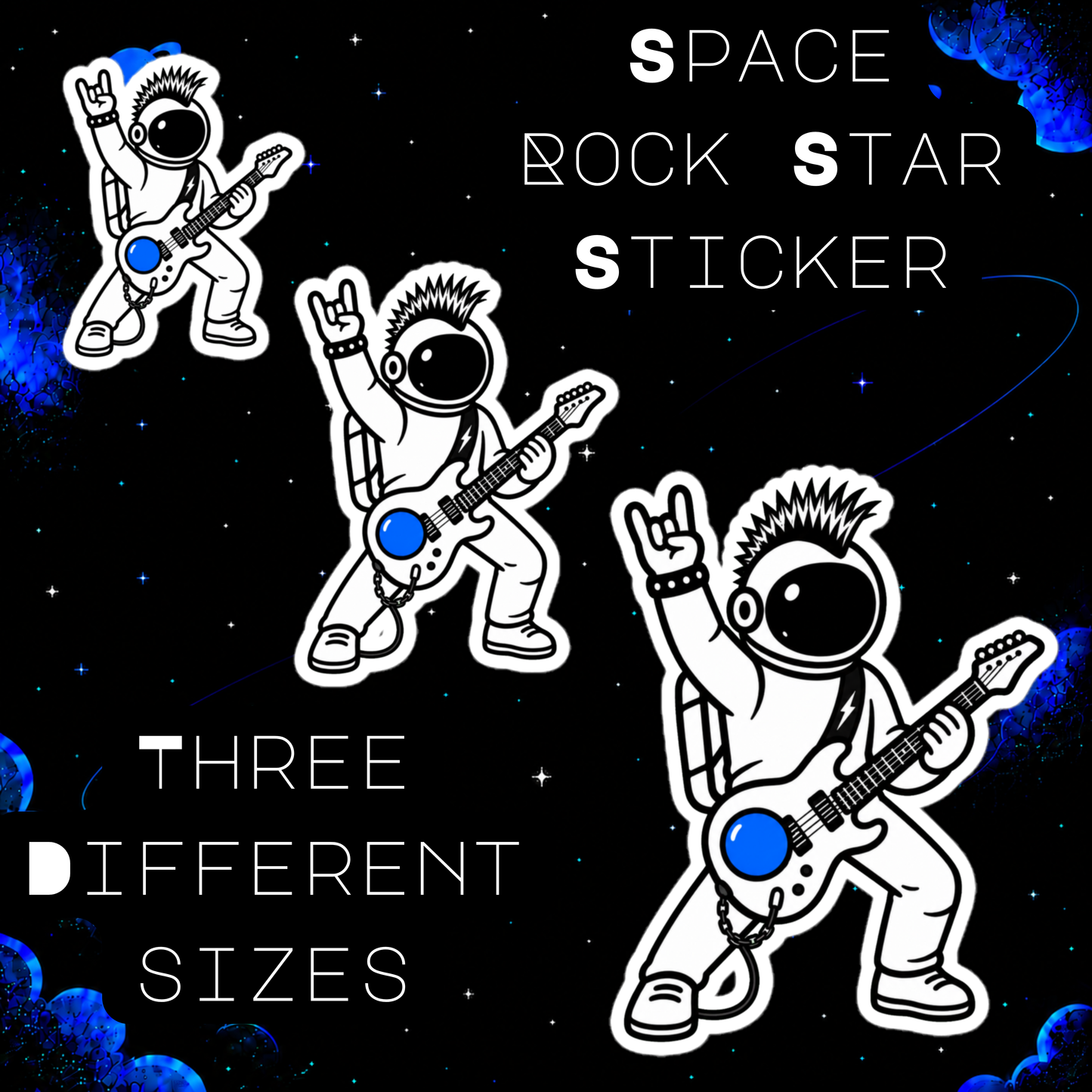 Space Rock Star Sticker