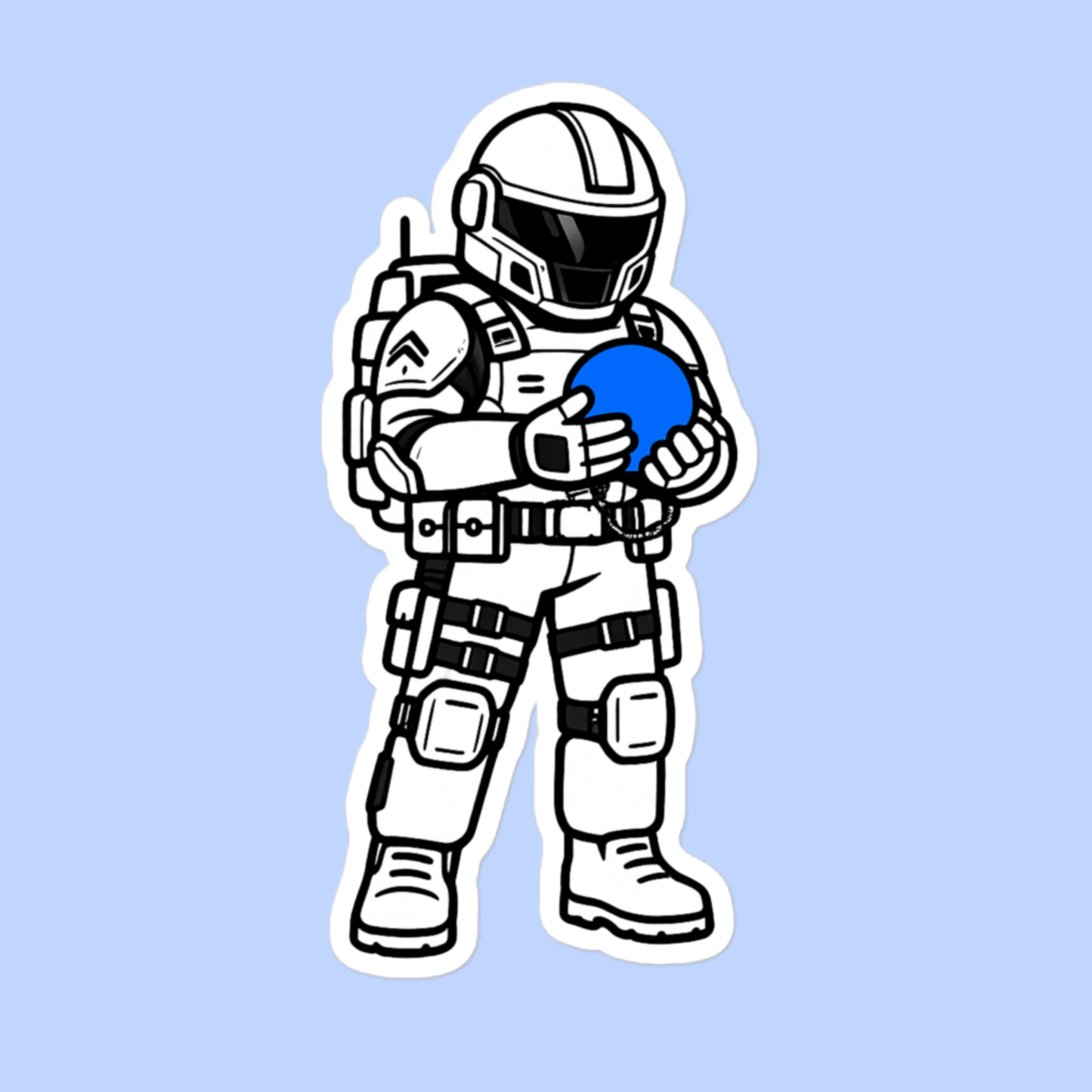 Space Soldier Sticker