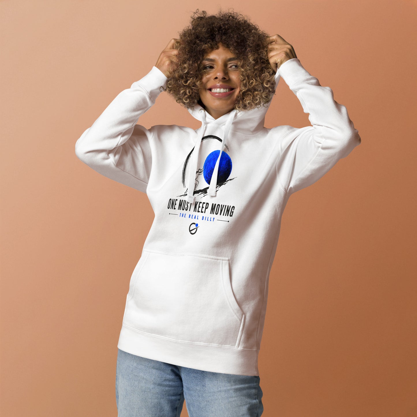 Keep Moving Hoodie - WHT